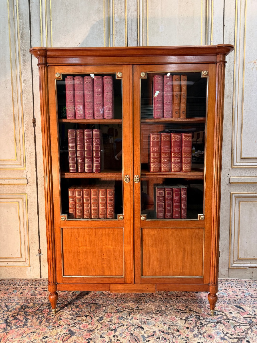 Bibliothèque de style Louis XVI estampillee André Mailfert-photo-2