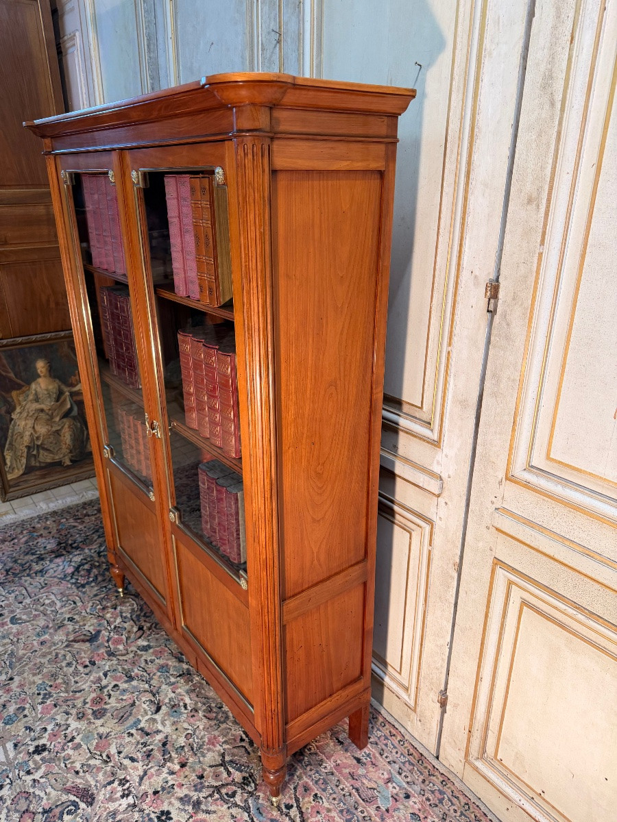Bibliothèque de style Louis XVI estampillee André Mailfert-photo-3