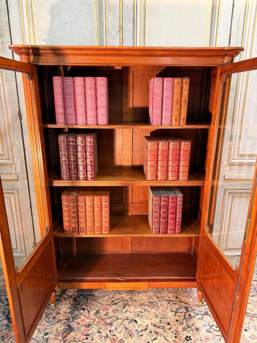 Bibliothèque de style Louis XVI estampillee André Mailfert-photo-4