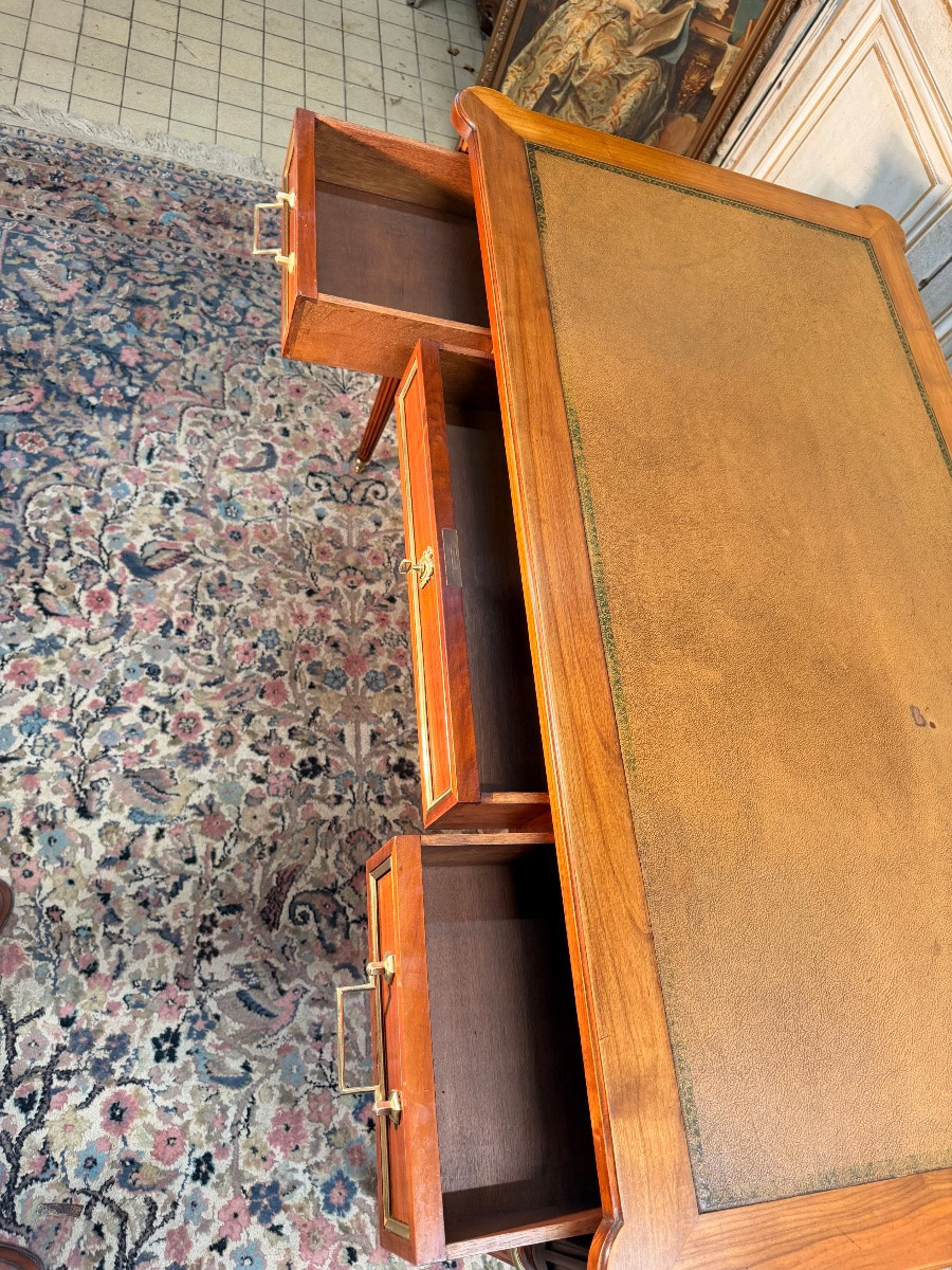 Large Louis XVI Style Desk Stamped André Mailfert-photo-3
