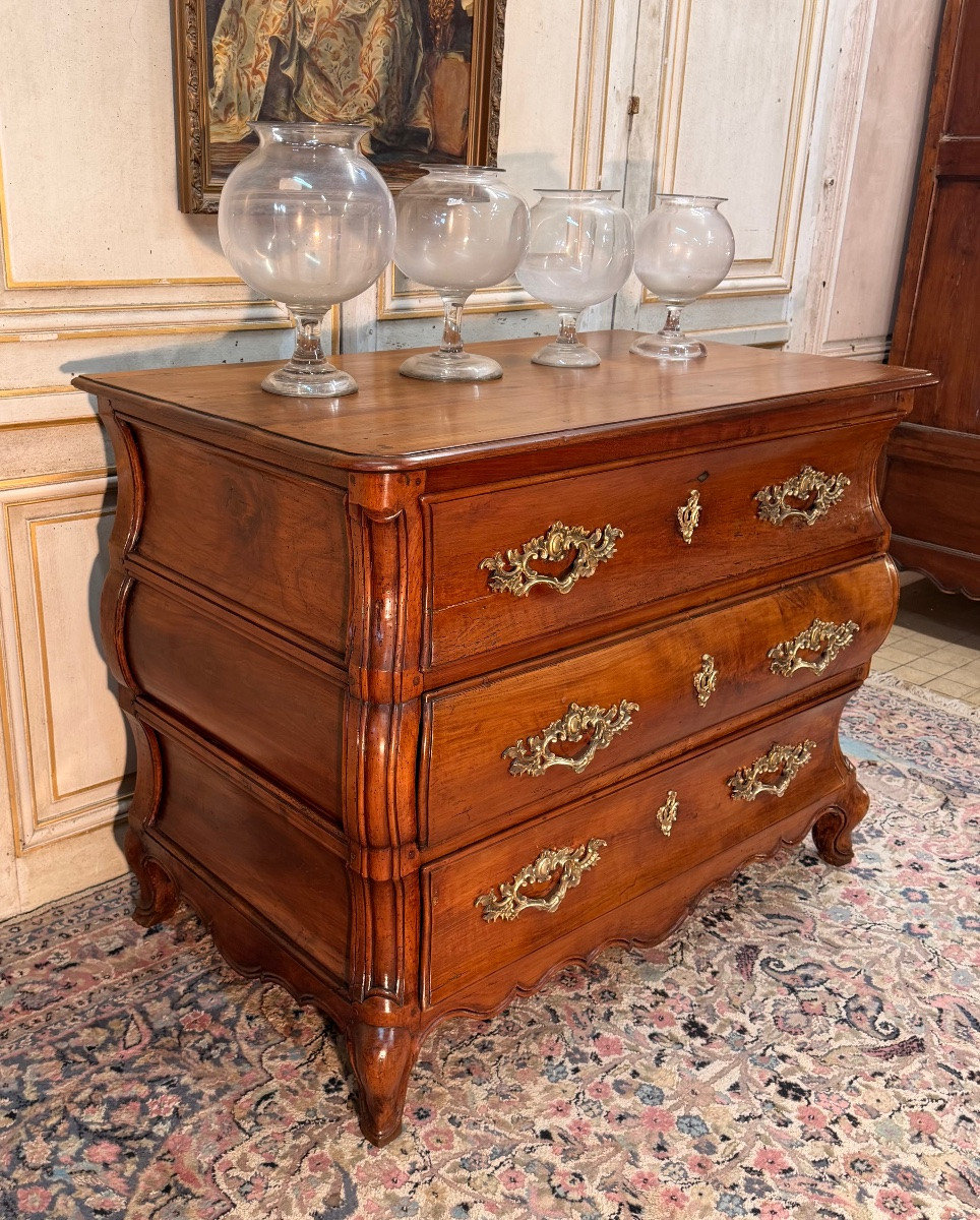 Commode tombeau d époque Louis XV 18 eme siècle -photo-2
