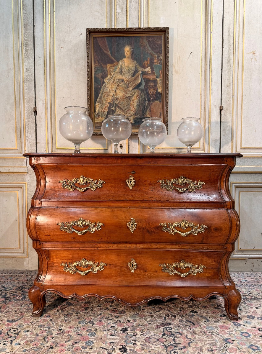 Commode tombeau d époque Louis XV 18 eme siècle -photo-1