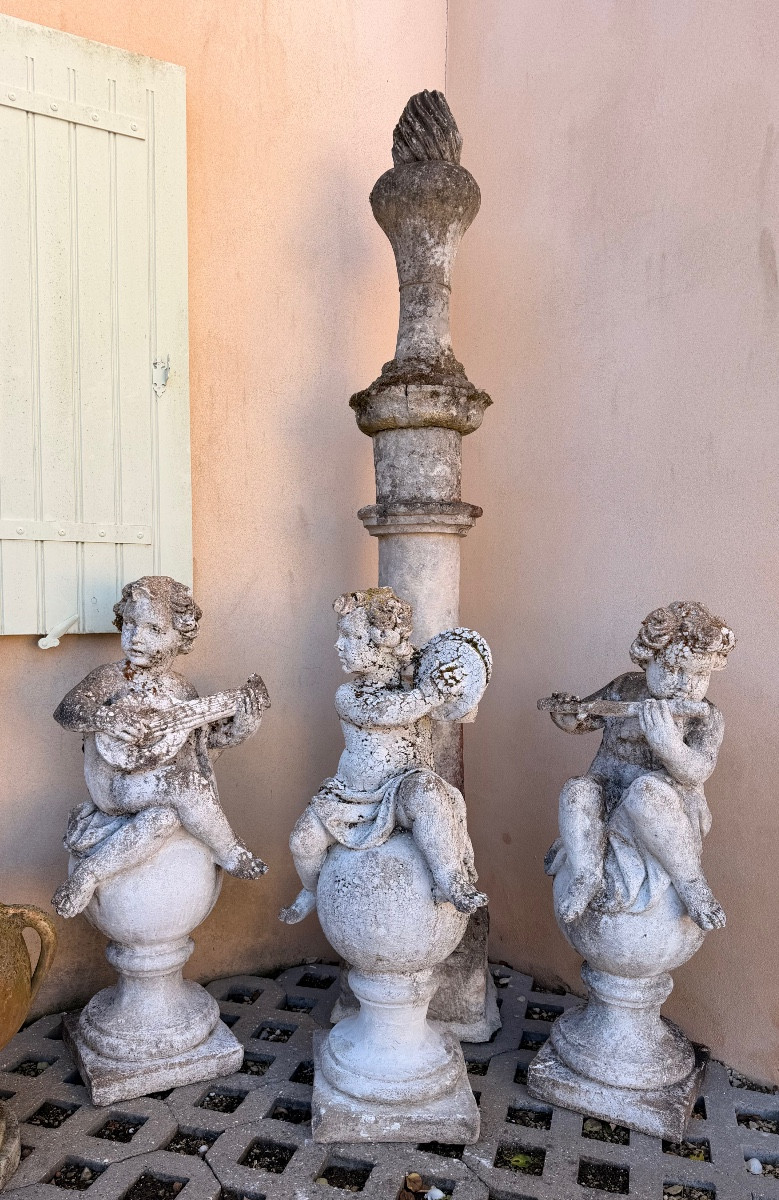 3 Garden Putty Statue