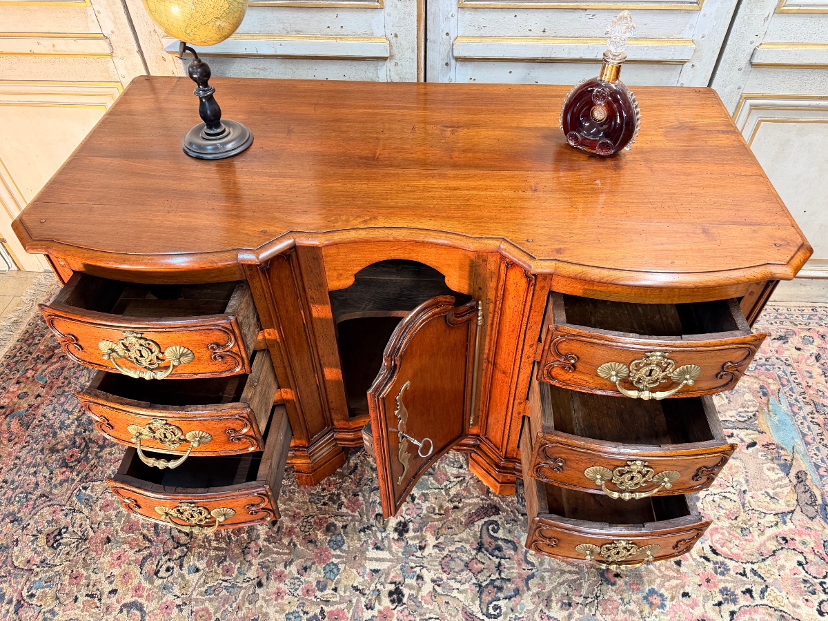 18th Century Regency Chest Of Drawers In Blond Walnut-photo-4