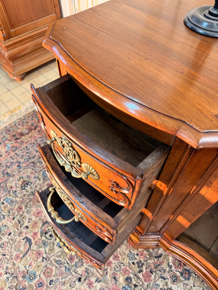 18th Century Regency Chest Of Drawers In Blond Walnut-photo-5
