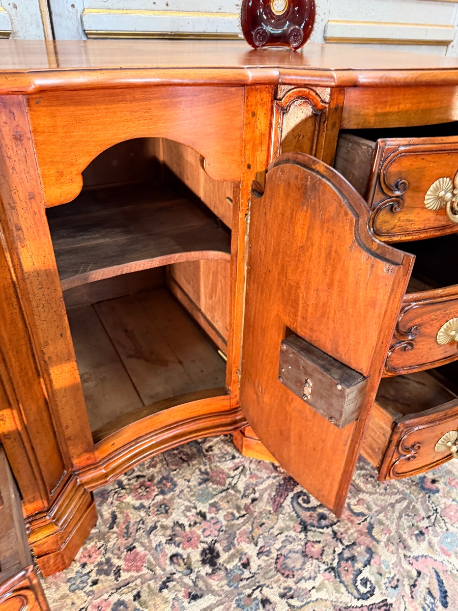 18th Century Regency Chest Of Drawers In Blond Walnut-photo-6