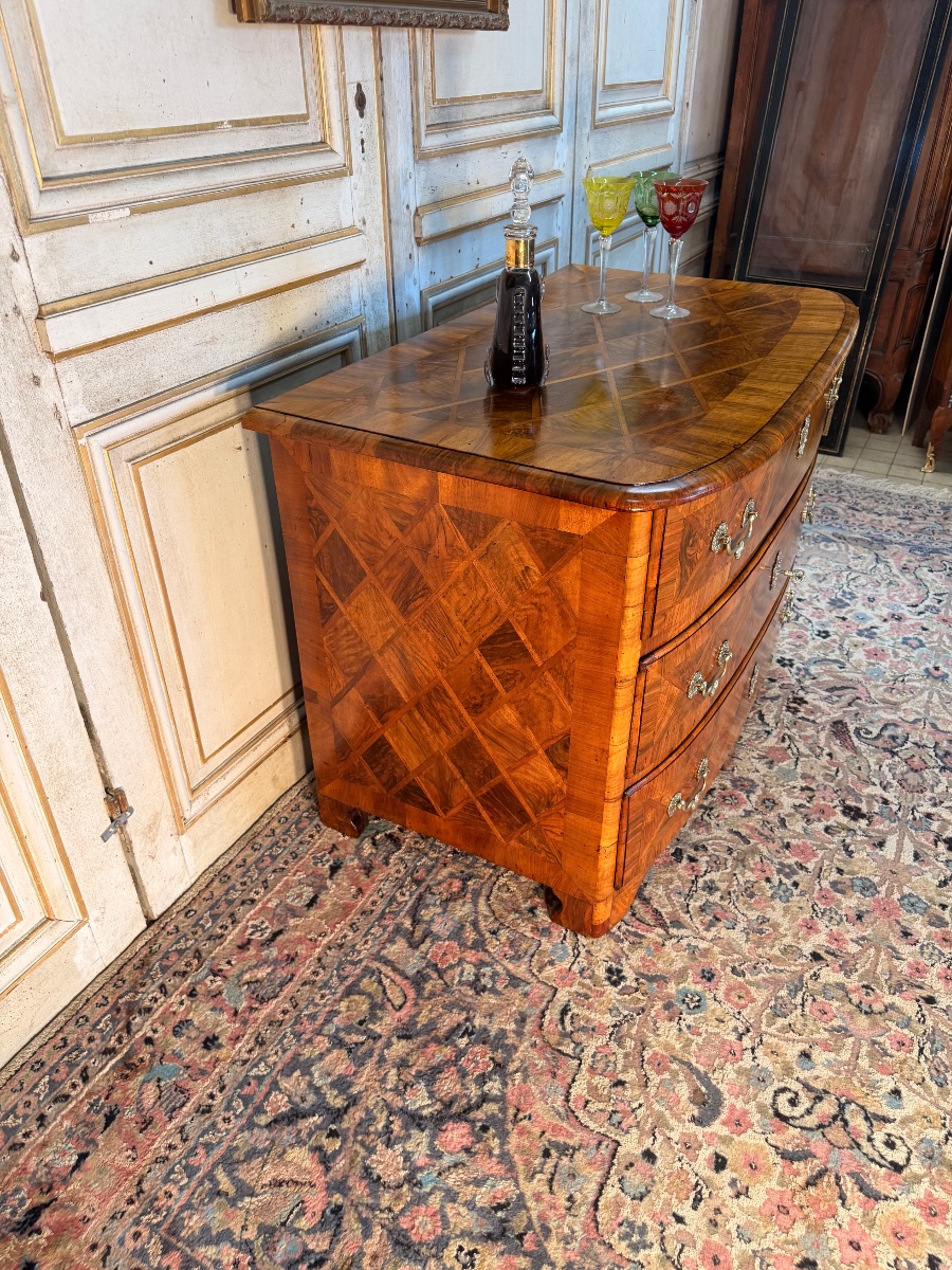 Commode Louis XIV en marqueterie -photo-1