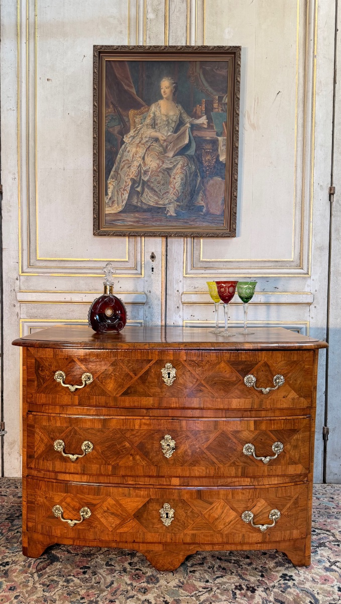 Commode Louis XIV en marqueterie 