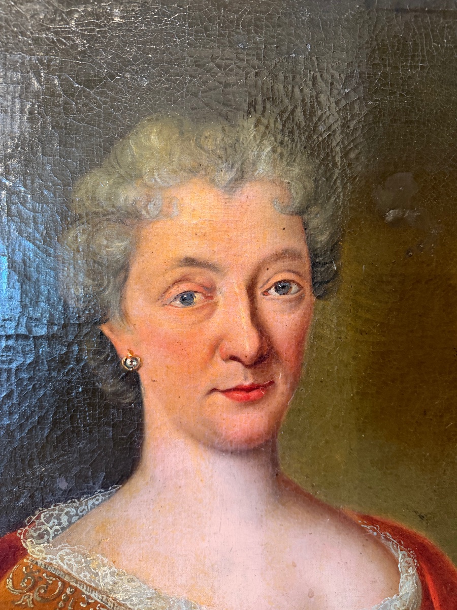 Tableau portrait d époque 17 eme d époque régence -photo-3
