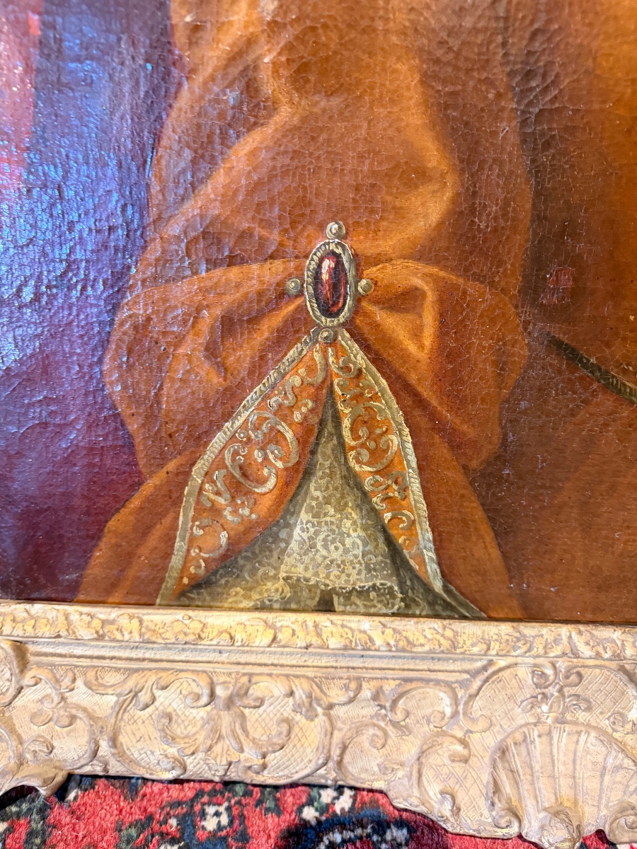 Tableau portrait d époque 17 eme d époque régence -photo-4