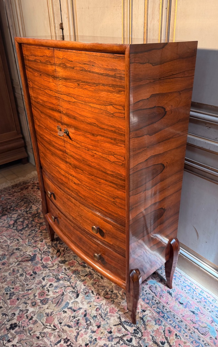 Art Deco Cabinet From The 1930s–1940s, Made Of Walnut -photo-4