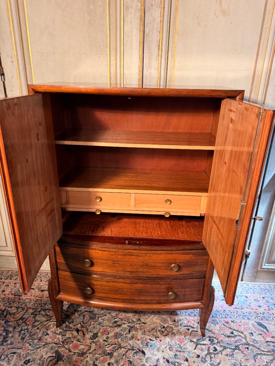Art Deco Cabinet From The 1930s–1940s, Made Of Walnut -photo-2