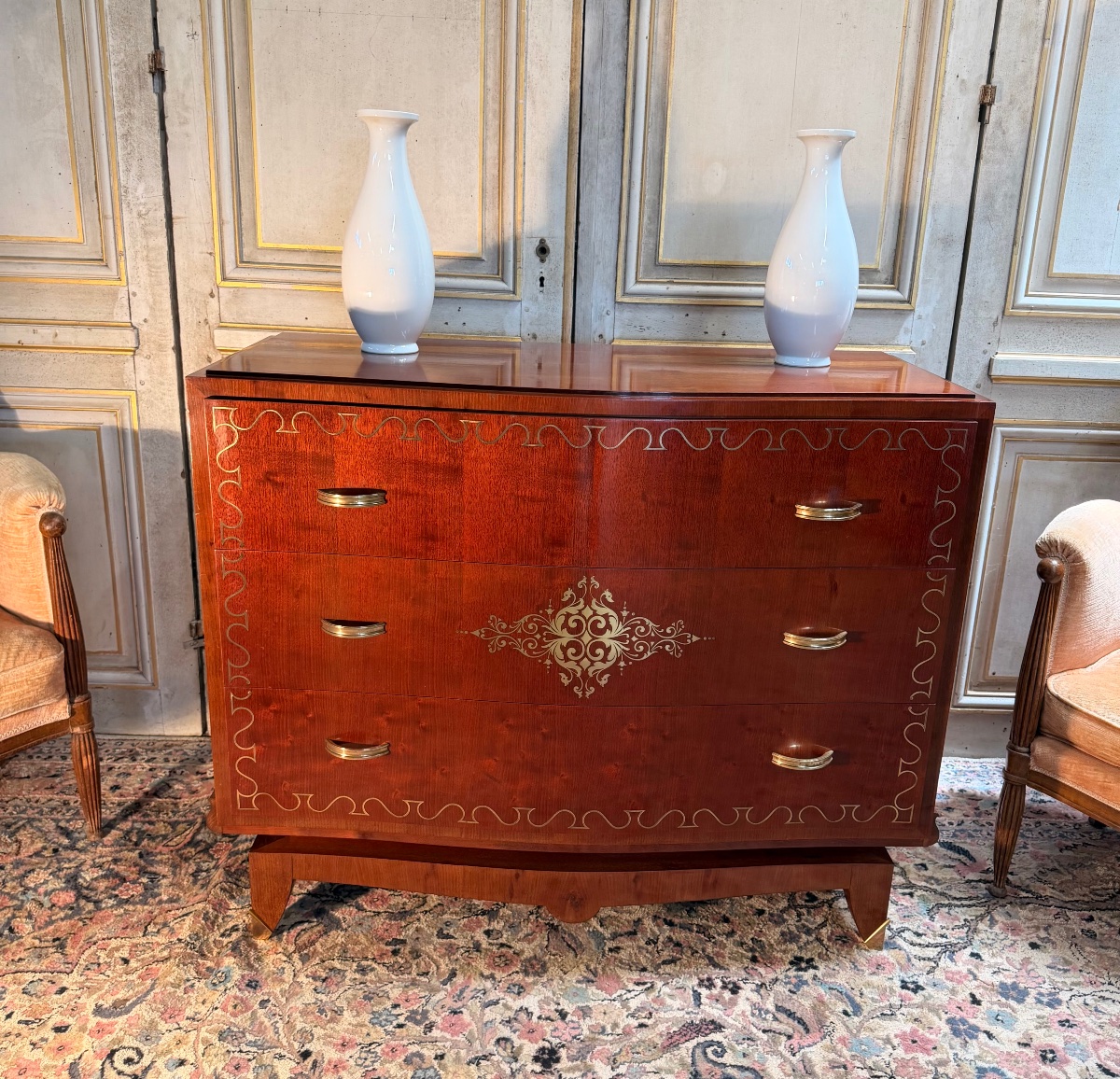 Commode Art Déco 1930-1940 attribuable à Jules Leleu-photo-2