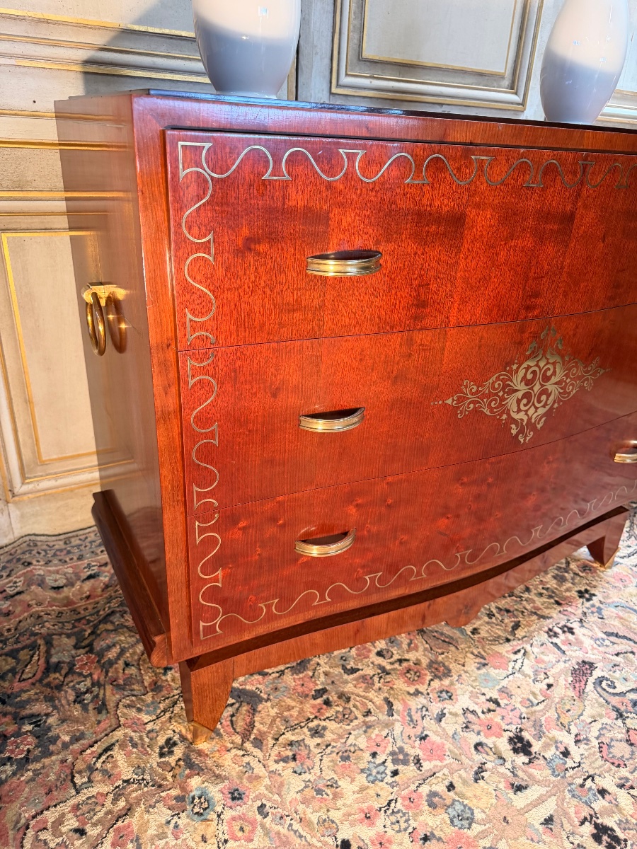 Commode Art Déco 1930-1940 attribuable à Jules Leleu-photo-3