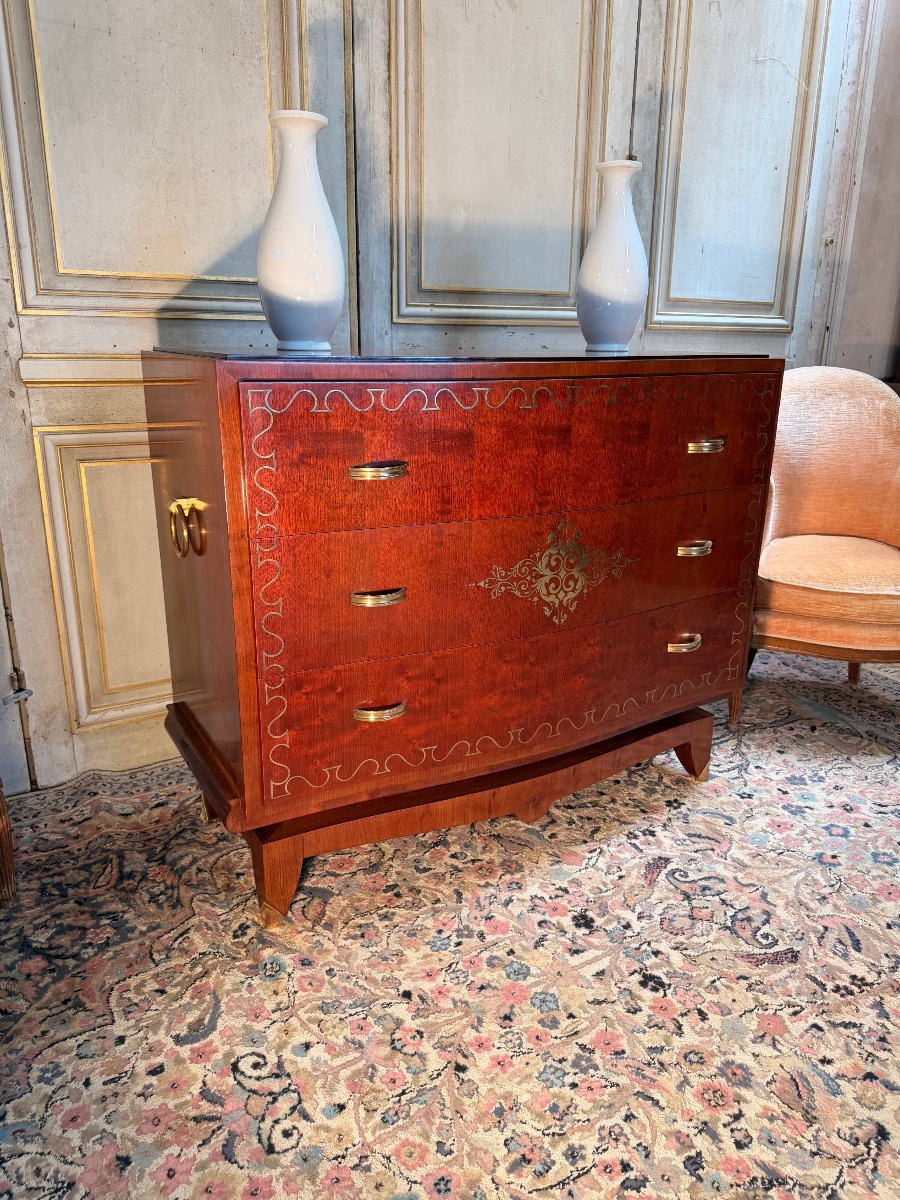 Commode Art Déco 1930-1940 attribuable à Jules Leleu-photo-2