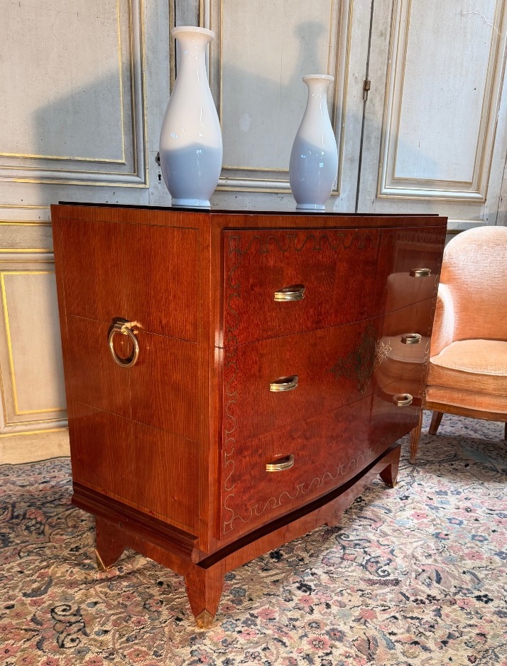Commode Art Déco 1930-1940 attribuable à Jules Leleu
