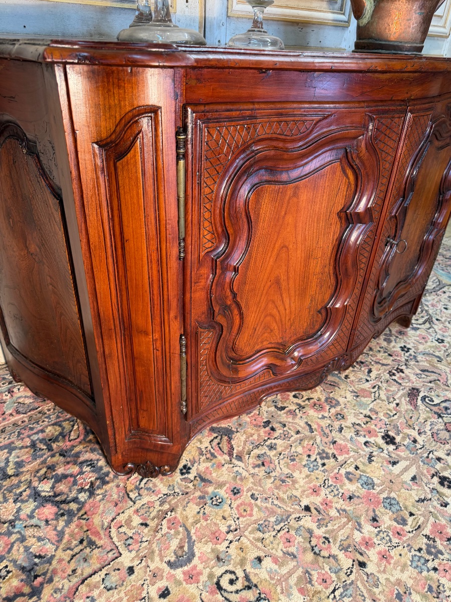 Buffet de château d’époque Régence galbée 3 faces début 18 eme -photo-1