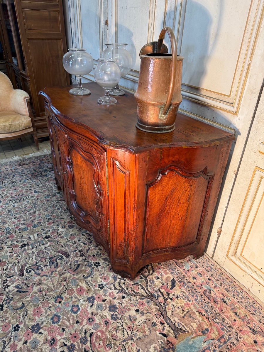 Buffet de château d’époque Régence galbée 3 faces début 18 eme -photo-2