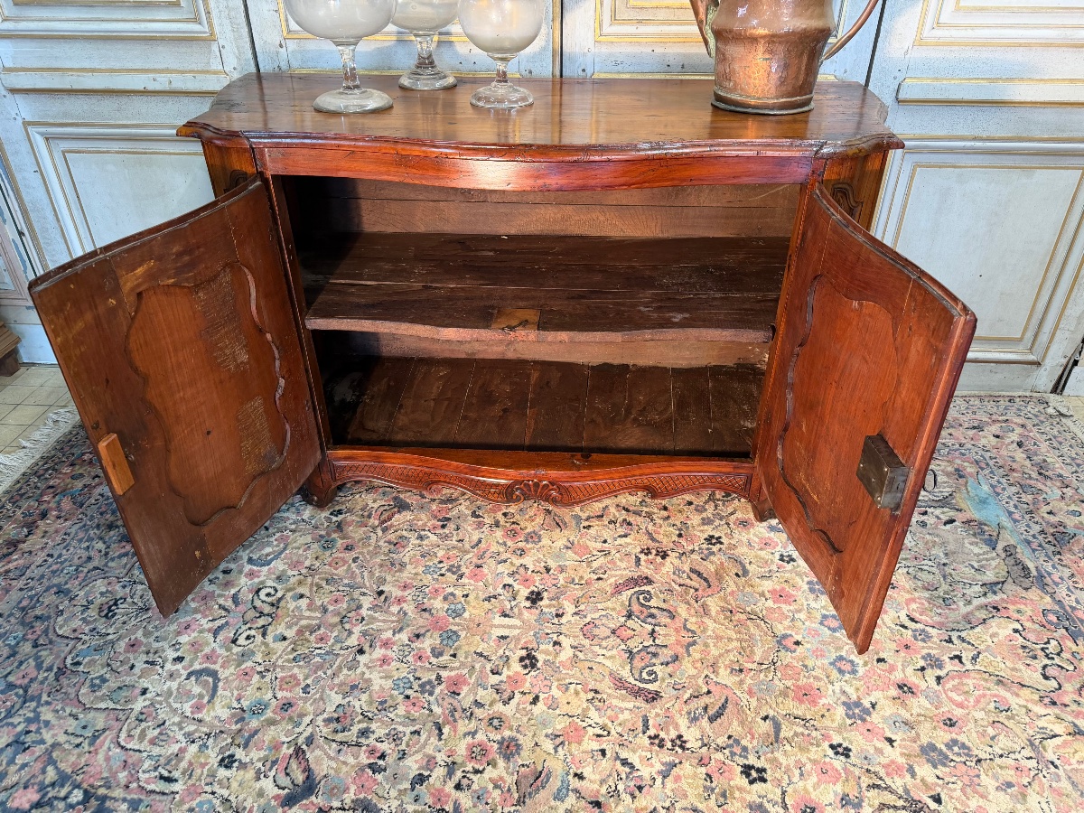 Buffet de château d’époque Régence galbée 3 faces début 18 eme -photo-3