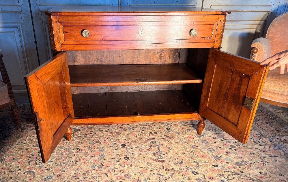 18th-century Louis XVI-style Sideboard In Cherry Wood -photo-3