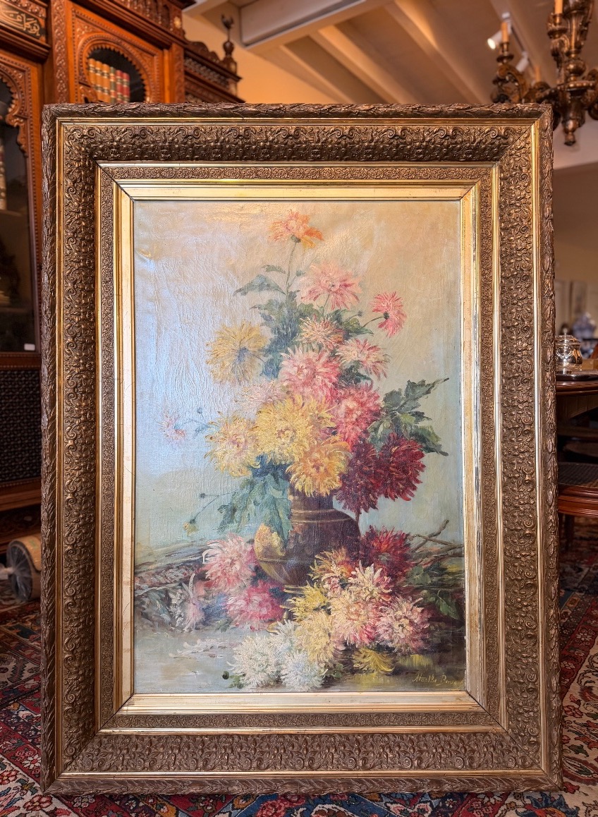 Grand tableau fleuri HST Marthe Bousquet 1886-1950