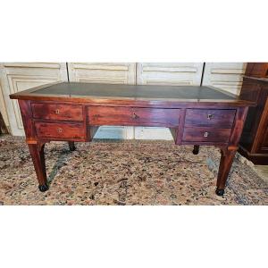 Empire Period Desk In Mahogany Claw Foot Early 19 Eme