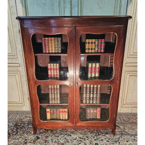 Louis XV Bookcase In Mahogany 19th Century