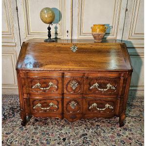 Louis XV Scriban In Walnut From The 18th Century
