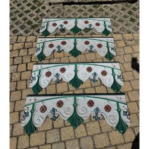 4 Decorative Elements In Old Cast Iron 