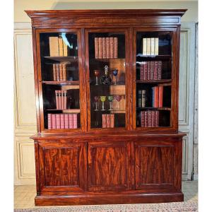 Large 19th Century Mahogany Bookcase 