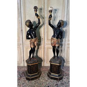 Pair Of Nubian Venice 19th 