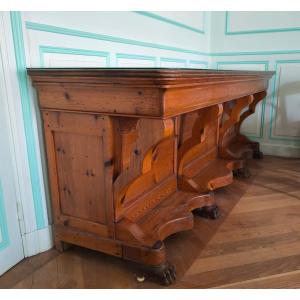 Large 19th Century Empire Style Shop Counter 