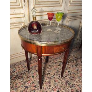 Table bouillote en acajou de style louis XVI 