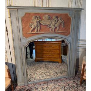 Grand Trumeau With Cherubs 