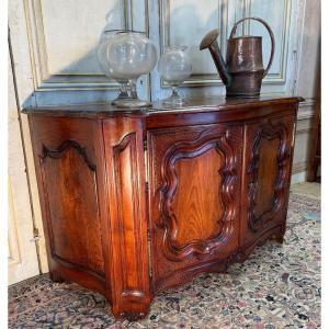 Buffet de chasse 18 eme galbé 3 faces d époque Louis XV 