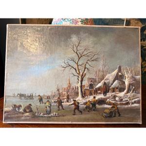 Painting Dutch School 19th Century