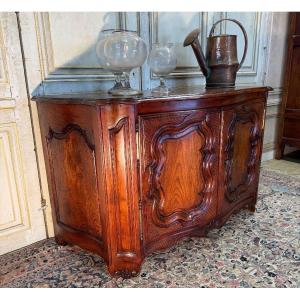 Buffet de château d’époque Régence galbée 3 faces début 18 eme 