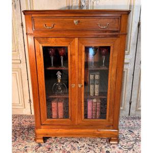 19th-century Louis Philippe Display Cabinet In Walnut