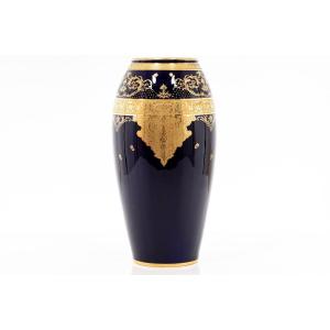Vase Gold Inlays By Pastaud Limoges