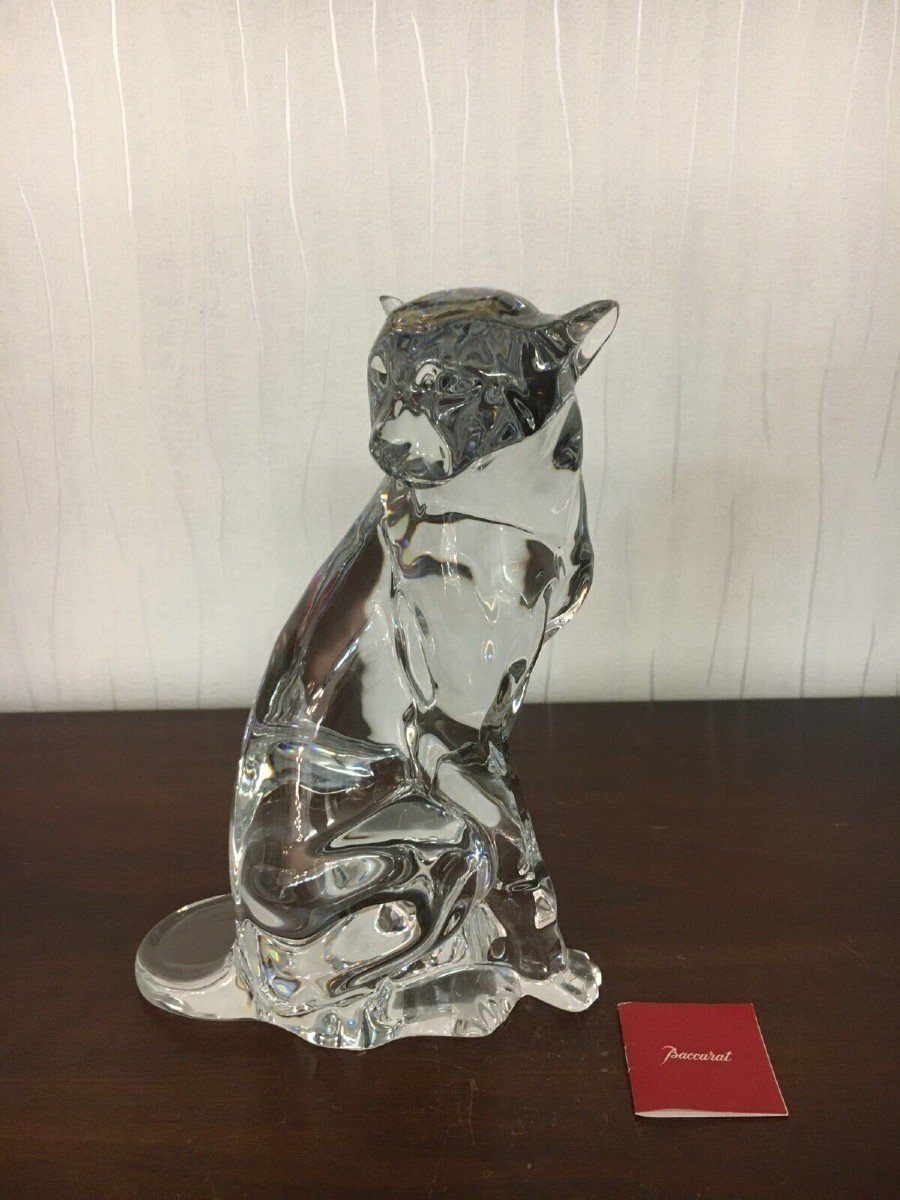 GUEPARD  EN CRISTAL DE BACCARAT