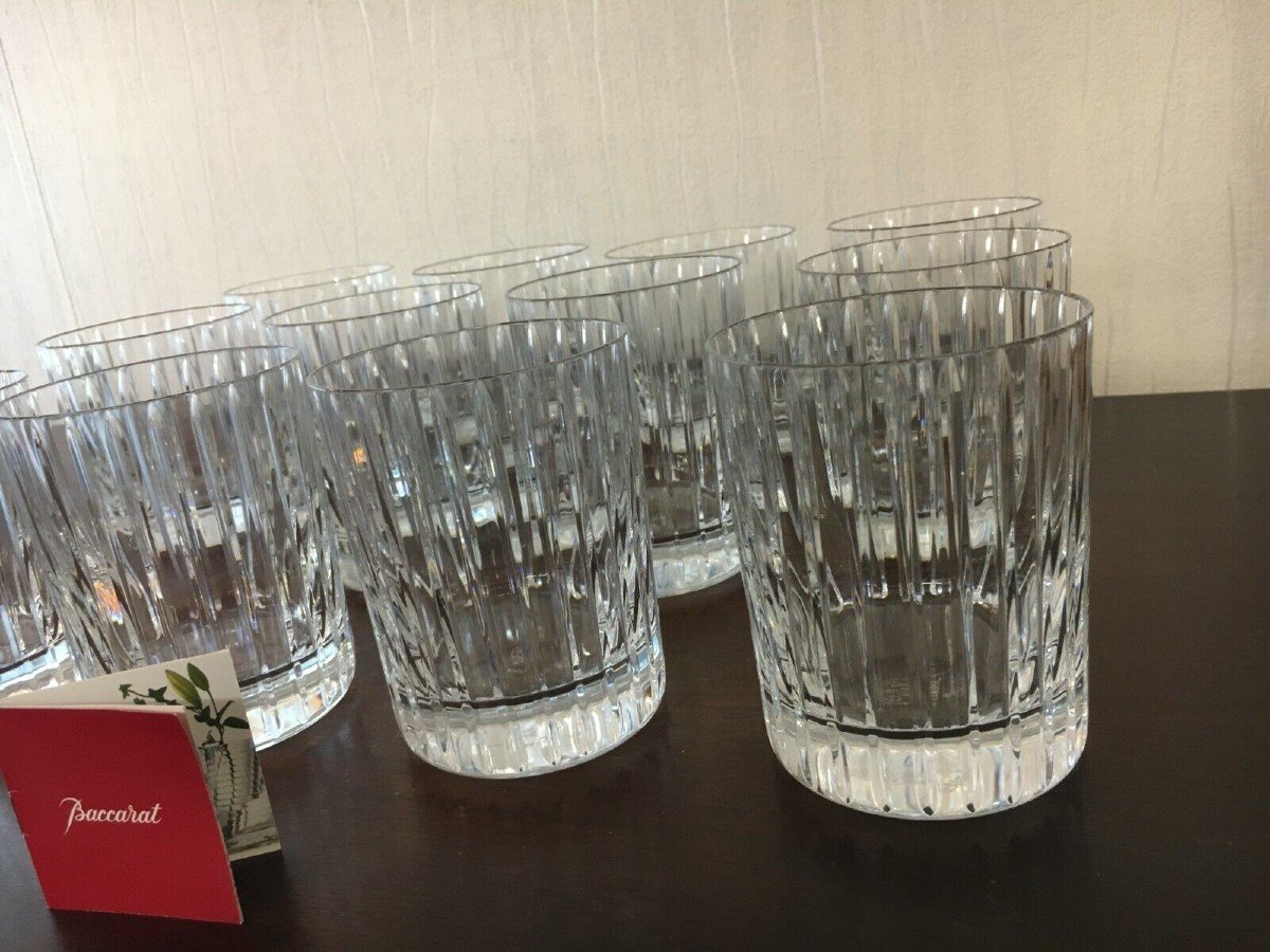 6 GOBELETS  A WHISKY EN CRISTAL DE BACCARAT-photo-2
