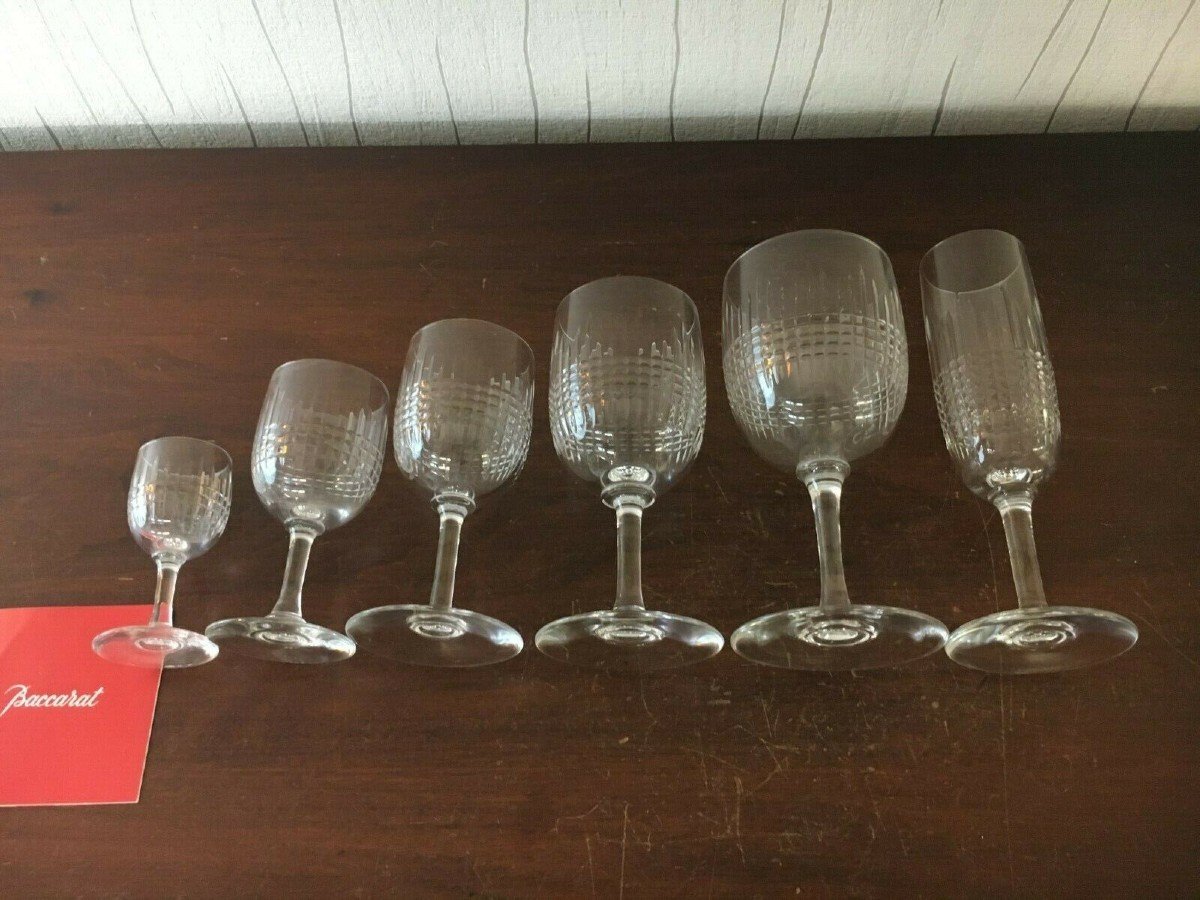 SERVICE NANCY 36  PIECES  EN CRISTAL DE BACCARAT-photo-3