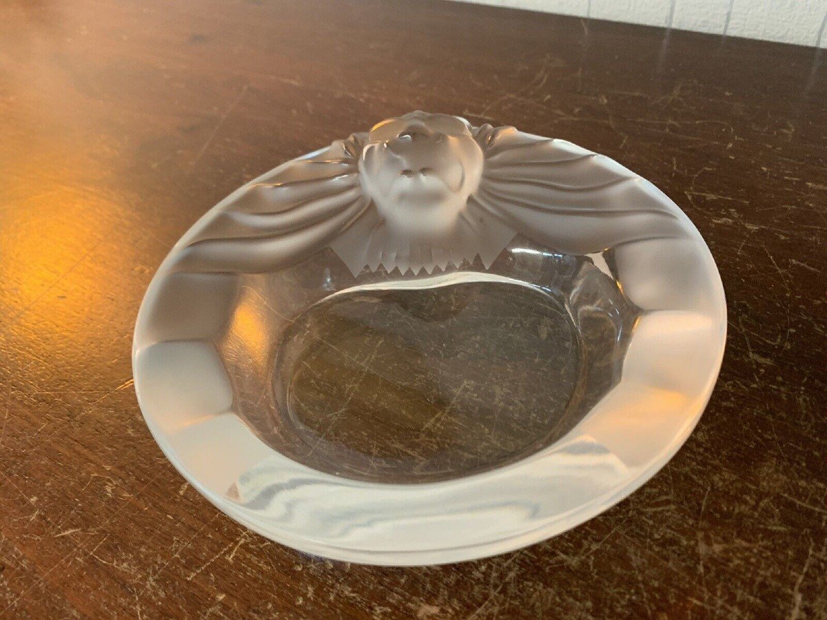 Lion Lalique Ashtray-photo-3