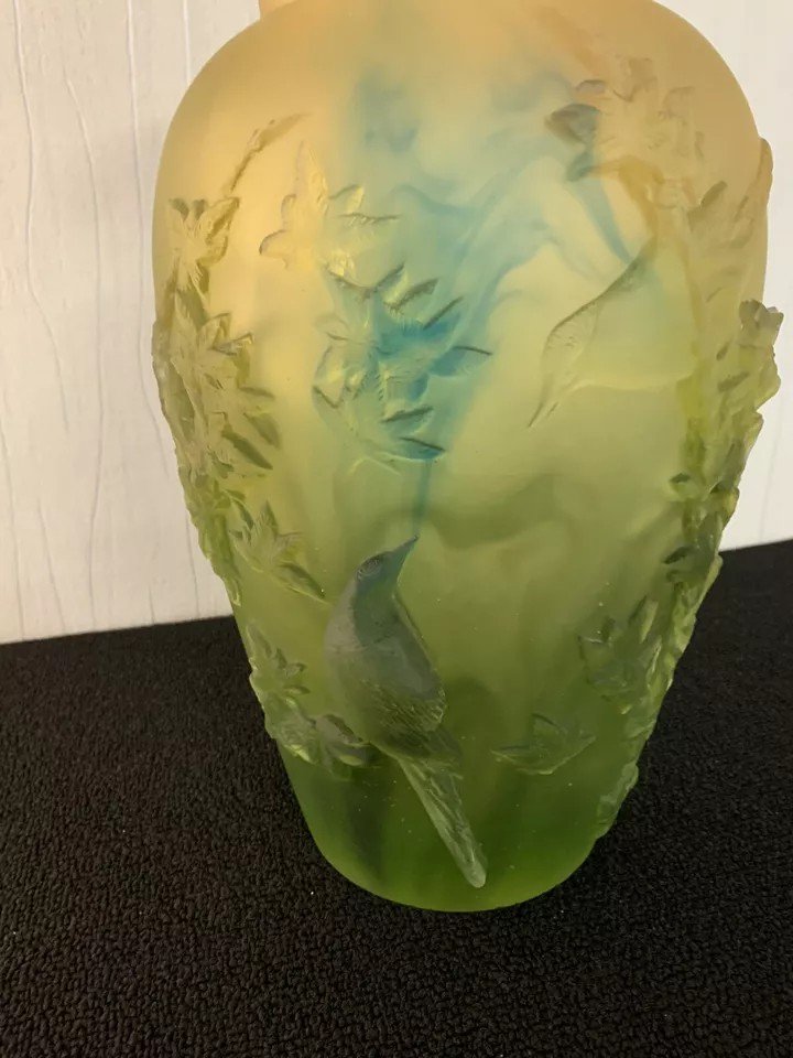 Daum Crystal 4 Seasons Vase-photo-3