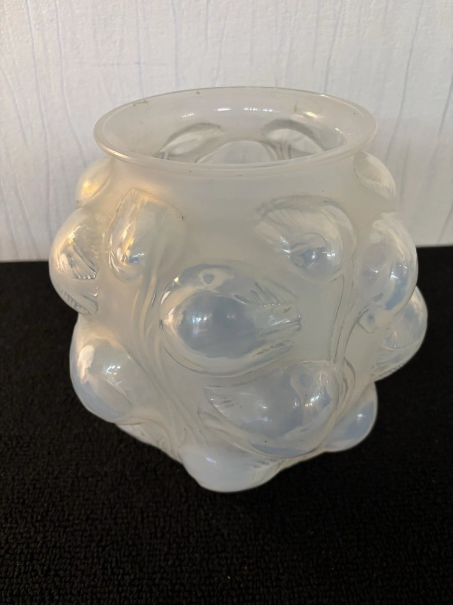 Vase Modèle ' Le Tulipier ' En Cristal R. Lalique Numéroté 86 / 995-photo-3