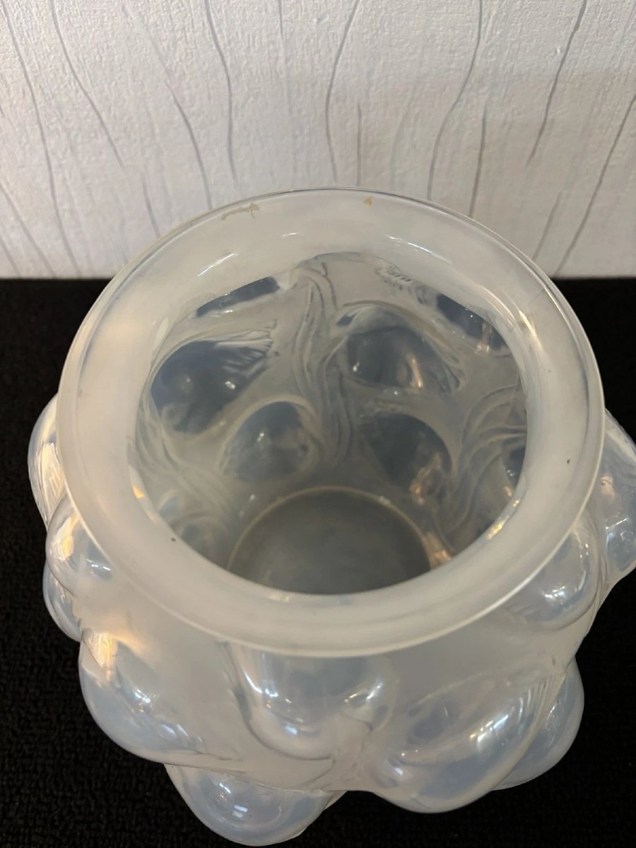 Vase Modèle ' Le Tulipier ' En Cristal R. Lalique Numéroté 86 / 995-photo-3