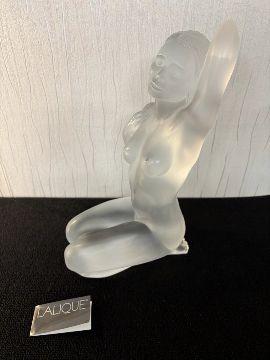 Sculpture grand modèle Aphrodite en cristal Lalique France numérotée 51/99-photo-2
