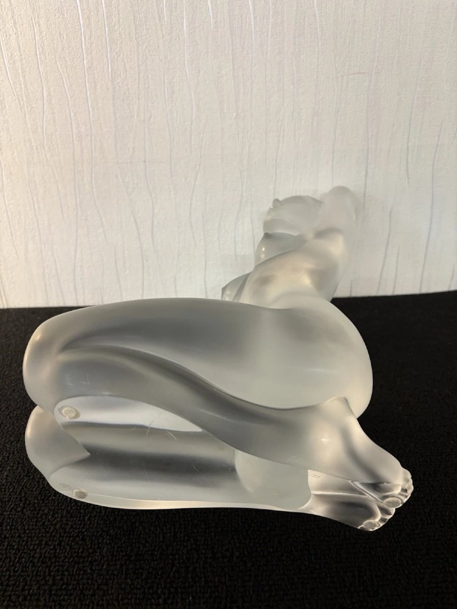 Sculpture grand modèle Aphrodite en cristal Lalique France numérotée 51/99-photo-5