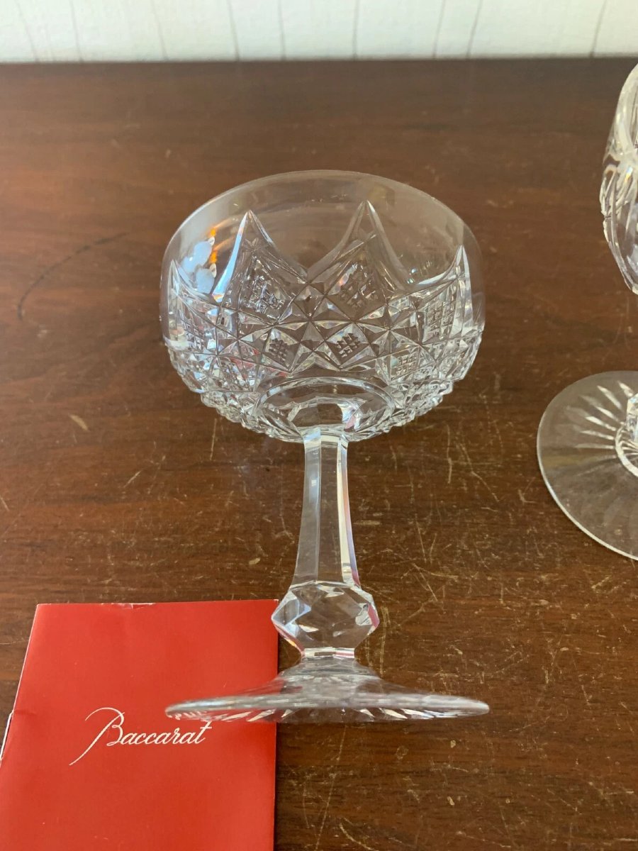 coupes à champagne modèle Colbert cristal de Baccarat (prix à la pièce)-photo-3
