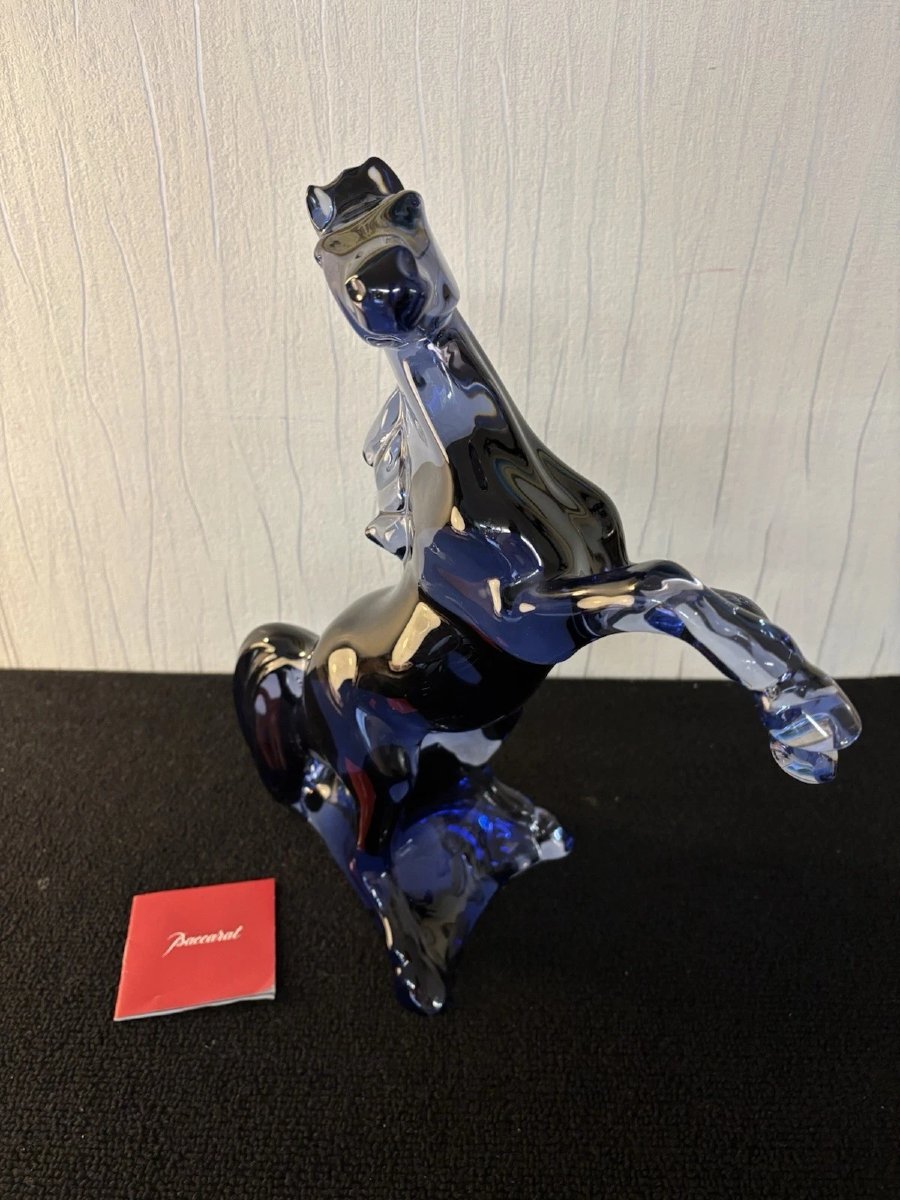 Baccarat Crystal Marengo Midnight Horse-photo-3